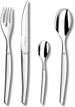 Lou Laguiole - Jet - 24-teiliges Besteckset, Spiegelstahl