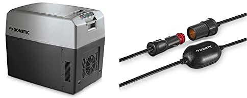 DOMETIC TropiCool TC 35FL - tragbare elektrische Kühlbox/Heizbox, 33 Liter, 12/24 V DC und 220-240 V AC für Auto, Lkw, Boot, Reisemobil und Steckdose & 9600000446 Spannungswächter
