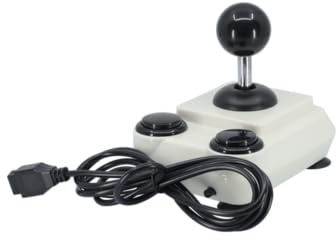 ArcadeR 9 pin standard Joystick kompatibel zu Atari, Commodore, Sega etc., Farbe:Weiss