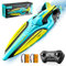 4DRC S1 RC Boat Remote Control Boat for Kids Adults, 20+ MPH 2.4GHz Racing Boats for Pools and Lakes,4 Channel,Low Battery Alarm,Capsize Recovery,2 Rechargeable Batteries Toys Gifts for Boys Girls