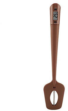 Digitales Süßigkeiten-Spachtel-Thermometer,Silikon-Schokoladen-Spatel Mit Integriertem Thermometer, Süßigkeiten-Thermometer, Thermometer-Löffel Für Schokolade, Süßigkeiten, Cremes, Saucen