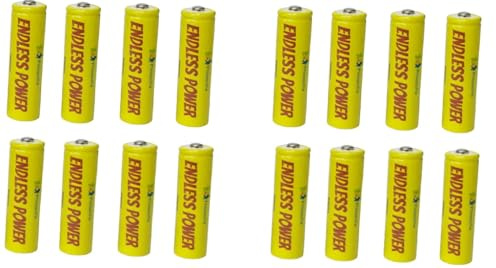 16X Endless Power AA Akkus HR6 3600mAh 1,2 V NI-mh Wiederaufladbar Rechargeable Akku Batterien gelb 16 Stück