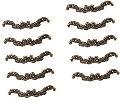 Homoyoyo 10pezzi Maniglia Antica Per Mobile Con Design Sopracciglio Per Armadi Accessorio Elegante e Versatile Per Stile Vintage