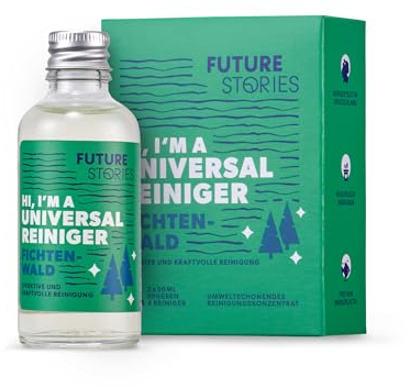 Future Stories Universal Reiniger - 100 ml Konzentrat für 2 Liter Allzweckreiniger - Küchen- und Badreiniger, Fichtenwald