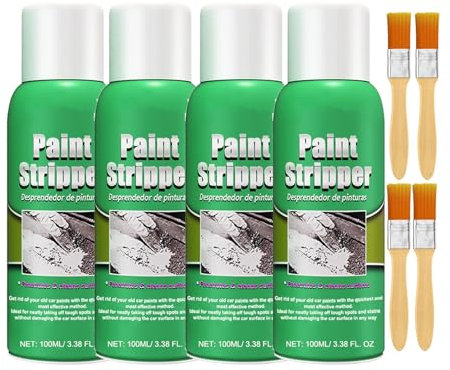Paint Stripper, Efficient Automotive Paint Stripper for Metal Surfaces,Strong Paint Remover for Wood,Automotive Paint Stripper Kit,High Efficiency Paint Stripper for Cleaning Household (4pcs)