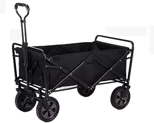 Klappbarer Gartenwagen mit 4 Rädern für Strandpicknick und Outdoor