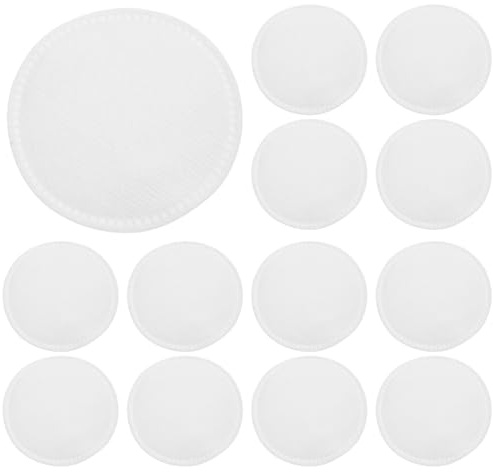 Veemoon Discos de Algodón Redondos para Desmaquillar Absorbentes y Suaves 60 Piezas Almohadillas Limpias para Limpieza Facial en Casa y Salones