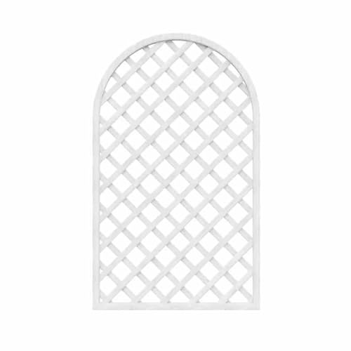XTGDIEM Brise-Vue extérieur décoratif en Bois for Plantes grimpantes, Fleurs et légumes(White,90x120cm)