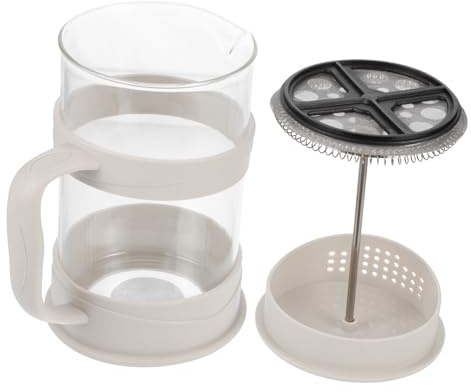 SAFIGLE Cafetera Tetera Jarra De Vidrio 800 Ml Cafetera Casera Oficina Transparente Versátil Para Café y Té Recipiente Compacto Funcional