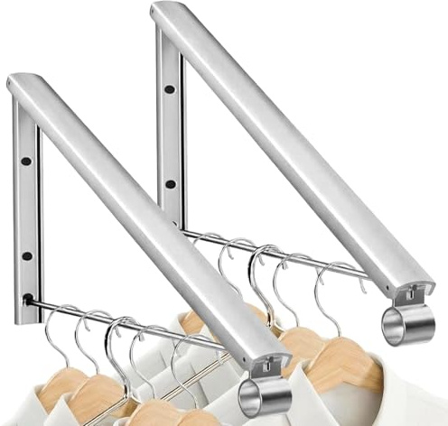 MCTNCT 2 Set Gancio Appendiabiti Pieghevole, Gancio Appendiabiti Parete, Ventilatore Per Bucato, Gancio Pieghevole Parete, Appendiabiti, Gancio Appendiabiti Parete,Parete Per Camera Letto