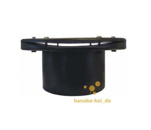 Flansch / Tankdurchführung gekrümmt Ø 110 mm (ABS / schwarz) für Vortex + Fässer
