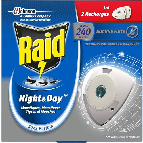 RAID Elec Night&Day Rec 2 unités pour adultes, avec format pratique, solution polyvalente