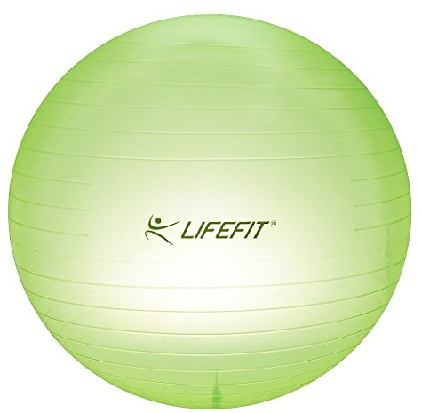 SULOV Ballon Fitness microns Transparent, Light Green 65 cm, 65–01 f-Gym-t