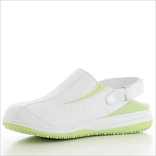 Oxypas Iris, Zapatos de Seguridad Mujer, Blanco (Lgn), 40 EU (6.5 UK)