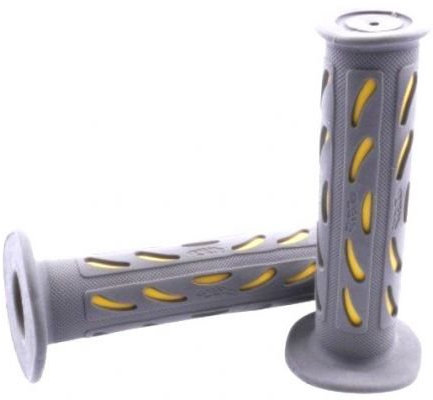Lenkergriffe PROGRIP Griffe 724 schwarz gelb Roller Scooter Motorrad