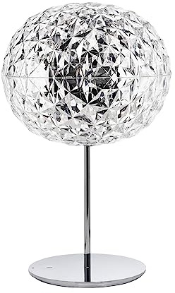 Kartell Planet Lampada da Tavolo con Stelo, Dimmerabile 22 W, Cristallo, 31 x 53 cm