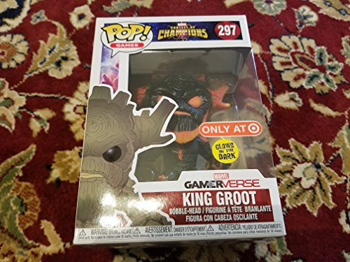 Funko 26845 Marvel-Contest of Champions-King Groot (leuchtet im Dunkeln) Figur, Mehrfarbig