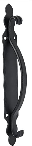 HardwareStore Türgriff Torgriff Schmiedeeisen Optik 295mm Schwarz Matt | Schiebtür Torgriff Stahltürzug Haltegriff Griff Türbeschlag Torbeschlag Türgriff A, Handgriff