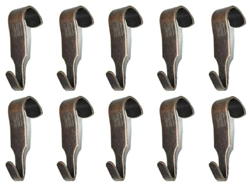 Picture Rail Hooks Bronze Narrow Picture Rail Hooks Heavy Duty Gallery Hanging Moulding Hooks Mirror Photo Frame Hanging Metal Hooks Pack of 10