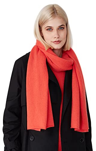Style & Republic Damen Kaschmir Schal aus 100% Cashmere - dein kuscheliger Premium Strick-Schal für stilvolle Herbst- & Winter-Momente, ideale Größe 52 cm x 172 cm