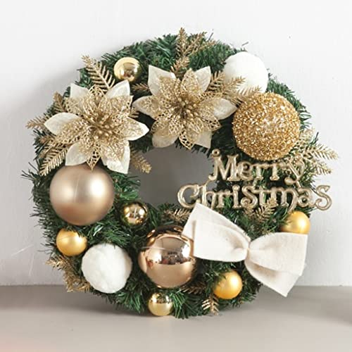GIZNXBA Weihnachtskranz Für Tür, Türkranz Weihnachten Außen, 12 Zoll / 16 Zoll / 20 Zoll Winterkranz Urlaub Weihnachten Weihnachtsdekor Hotel Fensterdekorationen (Color : B, Size : 20inch)