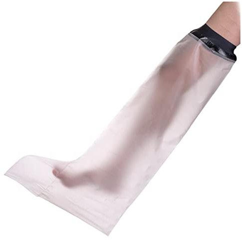 ilbcavne Protection PlâTre pour Douche, RéUtilisable Housse de Protection Platre Jambe, ScelléS Sac Etanche ProtèGe PlâTre Pied Cheville, pour Garder Les Plaies et Le Bandage Au Sec