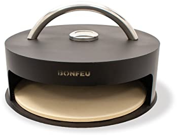 BonFeu BonBiza Brasero Exterieur Barbecue - Foyers extérieurs et (Noir, BonPizza)