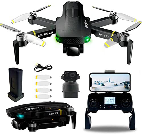 Pro Max GPS Drone with 6K UHD Camera for Adult Beginners and Kids Toys, Quadcopterr, long flight time, Auto Hover, Auto Return Home with Carrying Case (1 battery)