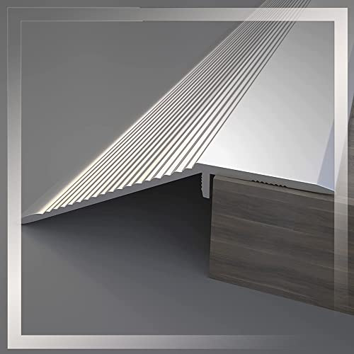 MKEING Türleisten Übergangsschiene Boden Übergangsleiste Aluminium Übergangsprofil Für Holzböden Türschwelle Höhenausgleich 20mm 40mm (Color : 1 * 90cm, Size : H 20mm(4/5in))