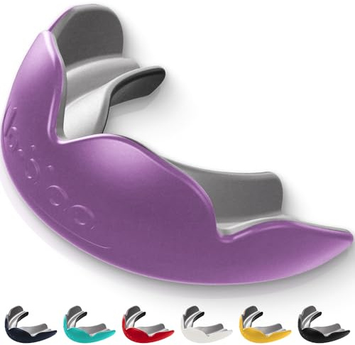 lobloo PRO-FIT, Zum Patent Angemeldeter, Professioneller Abdruckloser Dual-density-zahnschutz Kampfsport Für Sportarten Mit Hohem Kontakt Wie mma, Boxen, Hockey, Football. Groß +14 Jahre, Purple