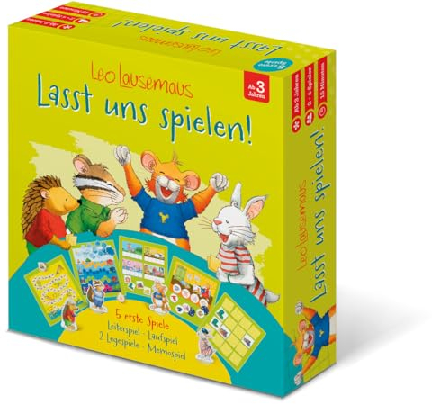 Leo Lausemaus Spielesammlung ab 3 Jahre - 5 Spiele für Kinder (Brettspiel ab 3 Jahre)