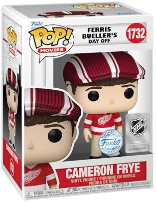 Funko Pop! Movies: FBDO - Cameron Frye In Jersey - Ferris Bueller's Day Off + NHL - Figura de Vinilo Coleccionable - Idea de Regalo - Mercancia Oficial - Juguetes para Niños y Adultos - Movies Fans