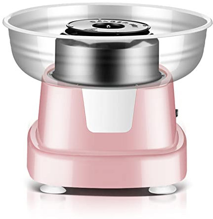 SmPinnaA Máquina De Algodón De Azúcar para Niños, Máquina De Algodón De Azúcar, Portátil con Plato Grande A Prueba De Salpicaduras, para Fiesta Familiar De Cumpleaños En Casa, Amantes del A,A