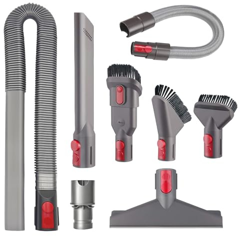ForDyson Gen5 V15 V12 V8 V11 V10 V7 Attachments Kit - All Attachments, Dryer Nozzle, Extension Hose, Crevice Tool, Mattress Brush, Dust Brush, Stiff Brush, Lint & Wrinkle Tool