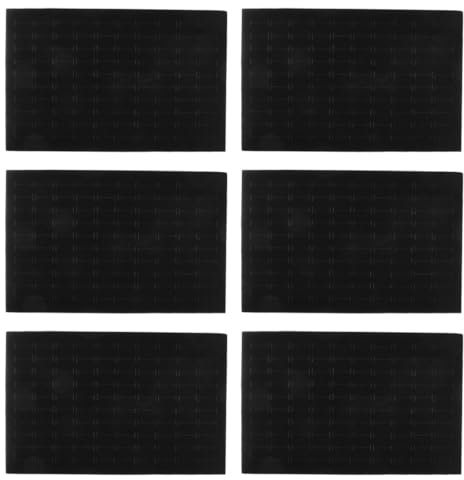 VALICLUD 6stücke Schwamm-schmuckeinlagekissen Für Ringe Und Ohrringe Schmuckschatulleneinlagen Schmuckdisplay-pad Schmuckaufbewahrungsmatte Schmuckeinlage-pad Für Schmuckschatulle Ohrringki
