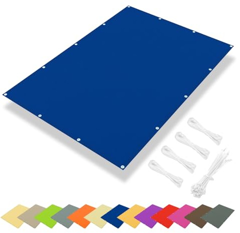 IOAOI Tenda da Sole Impermeabile 1x1M, Baldacchino Rettangolare con Blocco UV 95%, Tenda da Sole Rettangolare per Giardino con Corda Gratuita, Tenda da Sole Quadrata per Esterni, Patio, Balcone