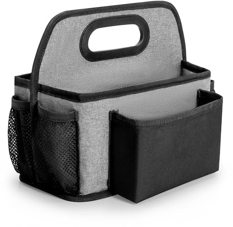 HODRANT Camping Utensil Bag, Bag Only | Paper Plate Storage Bag with 4 Compartments for Cup Fork Spoon Napkin