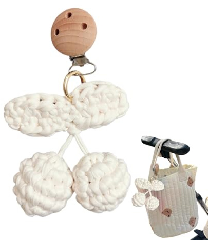 Clip on SCRERPER Toy, KRIB Hangling hänge – roliga barn sensoriska leksaker, bedårande körsbärsdinglande dekorationer, färgglada krubbtillbehör för, resor