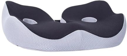 AD-BCrbgen Car Seat Cushion Memory Foam Ergonomic Support Driving Comfort Adult Booster Seat Cushion Elevated Support Lumbar Design Office Chair Car Accessories for Short Adults(Blue)