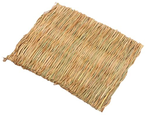 Niesel Tapis d' tressé | Tapis d' Naturelle comme Lieu de Couchage et Jouet à mâcher pour Lapins, Chiens et Chats avec Coussin de Repos