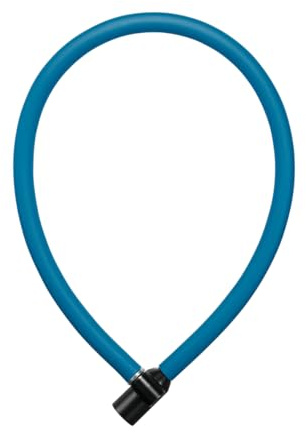 AXA Resolute 6-60 Kabelschloss – Länge 60 cm – Sichereitsstufe 2 – inkl. Halterung – Petrol Blue