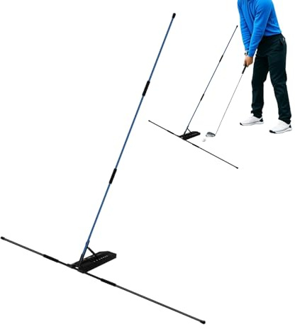 Barra de alineación | Barra de oscilación ajustable para entrenamiento de golf | para entrenamiento en casa, jardín, interior, chipping
