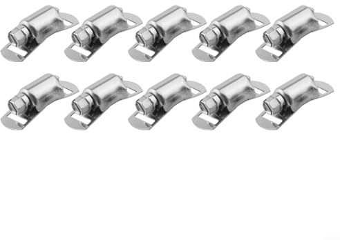 Gettimore Hose Clamps Fasteners 304 Stainless Steel with Inner and Outer Rings for Repairing Hoses, Pipes, Range Hoods - 10/20 Pack