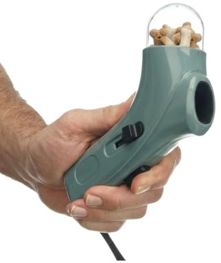 Genérico Mascow Lanceur de prix pour chiens et chats, manuel sans piles, distributeur de snacks interactif, gris verdâtre, compact et portable