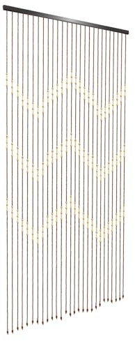 Guoked TüRvorhang Holz Insektenschutz Holzperlenvorhang, 90 x 175CM Bambusvorhang Perlenvorhang Perlen KüChentür Streifenvorhang Deko Raumteiler 27 Line Ist für Wohnzimmers Balkons Badezimmers