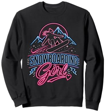 Snowboarder SNOWBOARDING GIRL Girls Children Snowboard Sweatshirt