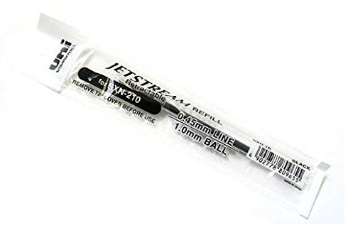 uniball Gelschreiber-Mine SXR-10N Ersatzmine Nachfüllmine für Jetstream Premier (SXN-210), 12er Packung, schwarz