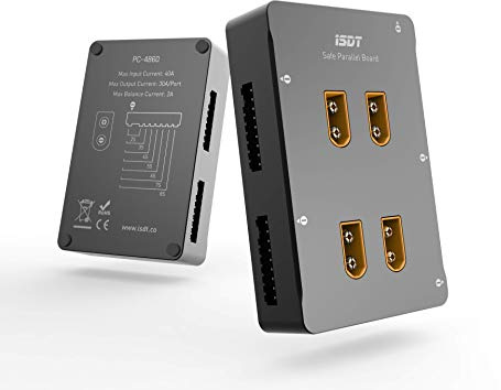 ISDT PC-4860 Lipo Ladegerät Parallel Ladestation Unterstützung 4 Packs von 1-8S XT60 RC LiPo Akku