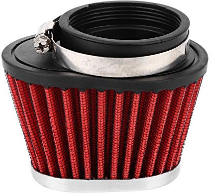 Filter Luftfilter Rot für Motorrad Scooter ATV Moped Roller 55 mm Luftfilter-Cup Filter-Universal-Motorrad-Luftfilter, Motorluftfilter passend für jedes Motorrad der richtigen Größe