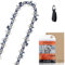 Savior 18 inch Chainsaw Chain Low Kickback 0.325 inch 74 Drive Links .063 Gauge Compatible for Stihl MS260, MS261, MS280, MS291